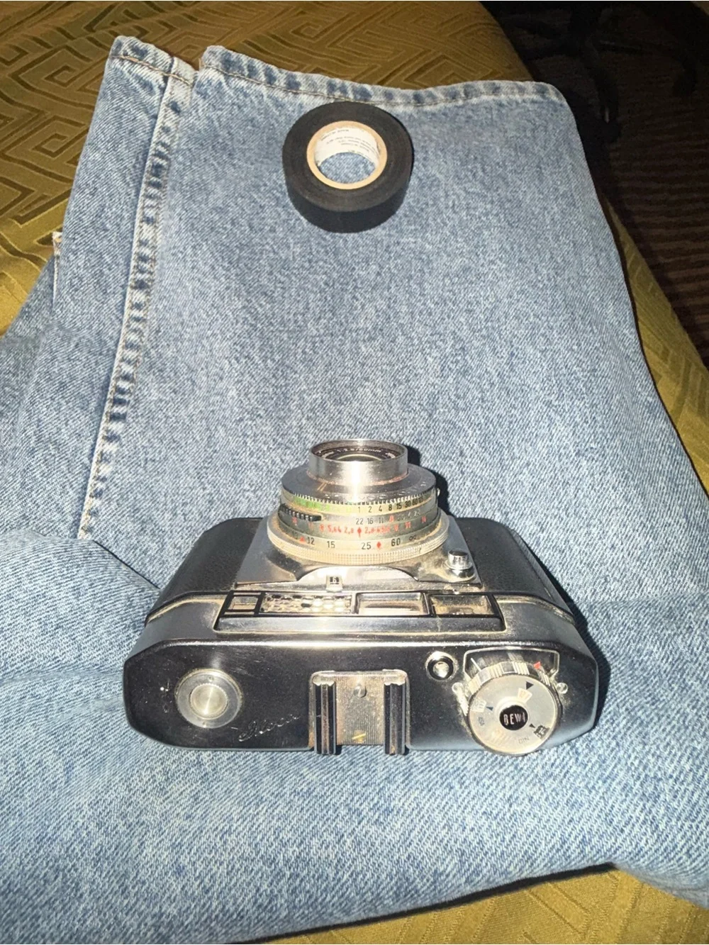 Vintage Agfa Rapid II 35mm Camera w/ Steinheil Culminar 50mm f/2.8 Lens + Case